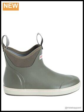 Waterproof Ankle Deck Boots Slip-Resistant Pull-On